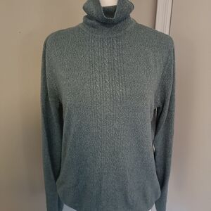 Casual Corner Women's Cowl Neck Sweater - Soft Gray